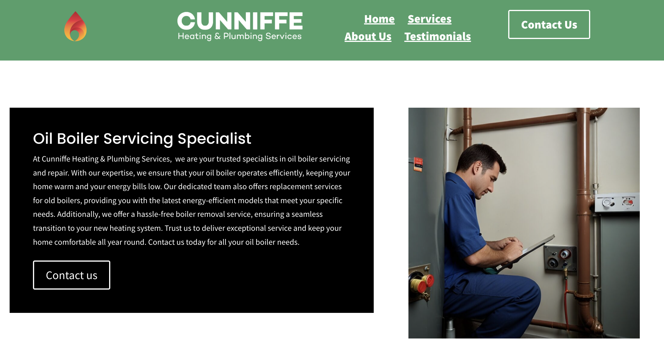 Mayoplumber.ie service page example